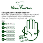 Sheepskin Mittens sizing graphic