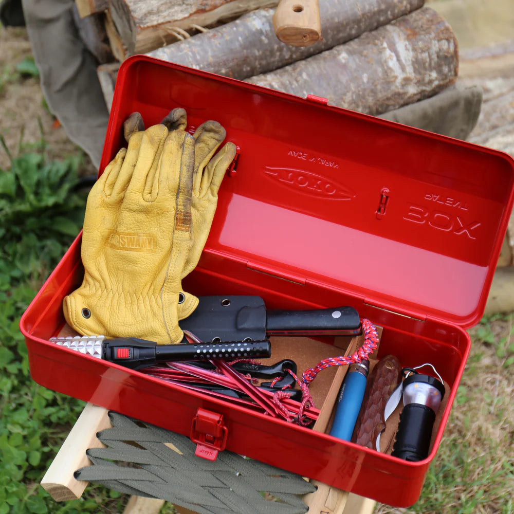 Toyo Steel Camber Toolbox Y-350 in Red outside at Addison West