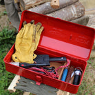 Toyo Steel Camber Toolbox Y-350 in Red outside at Addison West