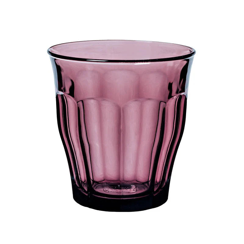 Duralex Le Picardie® Plum Glass Tumbler on a white background at Addison West