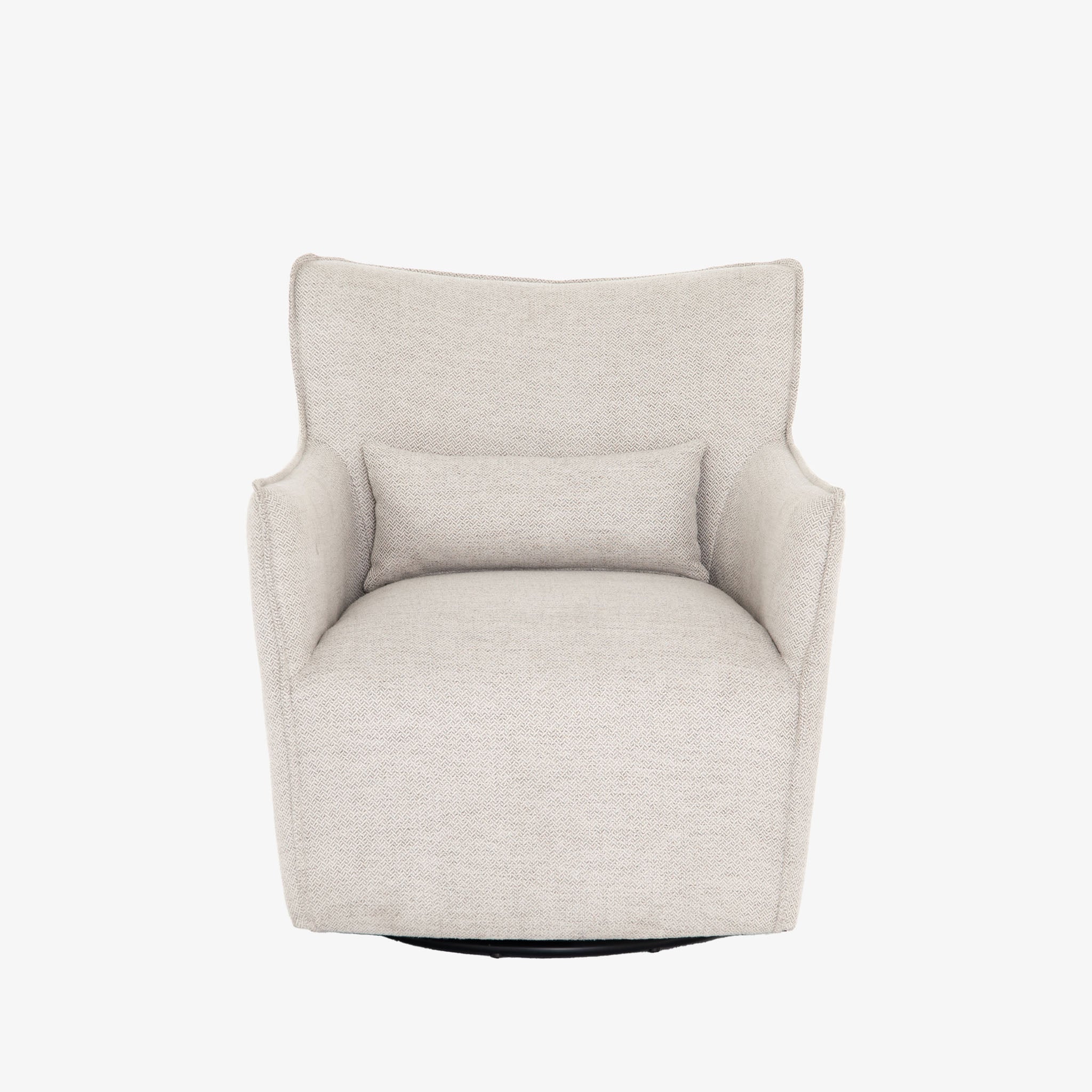 Four Hands Kimble Swivel Chair Noble Platinum Addison West