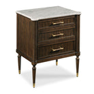 Melrose Nightstand in Mink Finish on a white background at Addison West