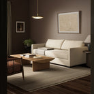 Four Hands Queen Wickham Sleeper Sofa in Savoy Parchment in a living room at Addison West