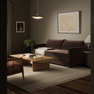 Four Hands Queen Wickham Sleeper Sofa in Surrey Cocoa in a living room at Addison West
