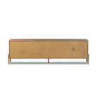 Four Hands Rosedale Media Console in Chaps Ebony on a white background at Addison West
