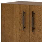 Four Hands Rosedale Media Console in Chaps Ebony on a white background at Addison West