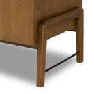 Four Hands Rosedale Media Console in Chaps Ebony on a white background at Addison West