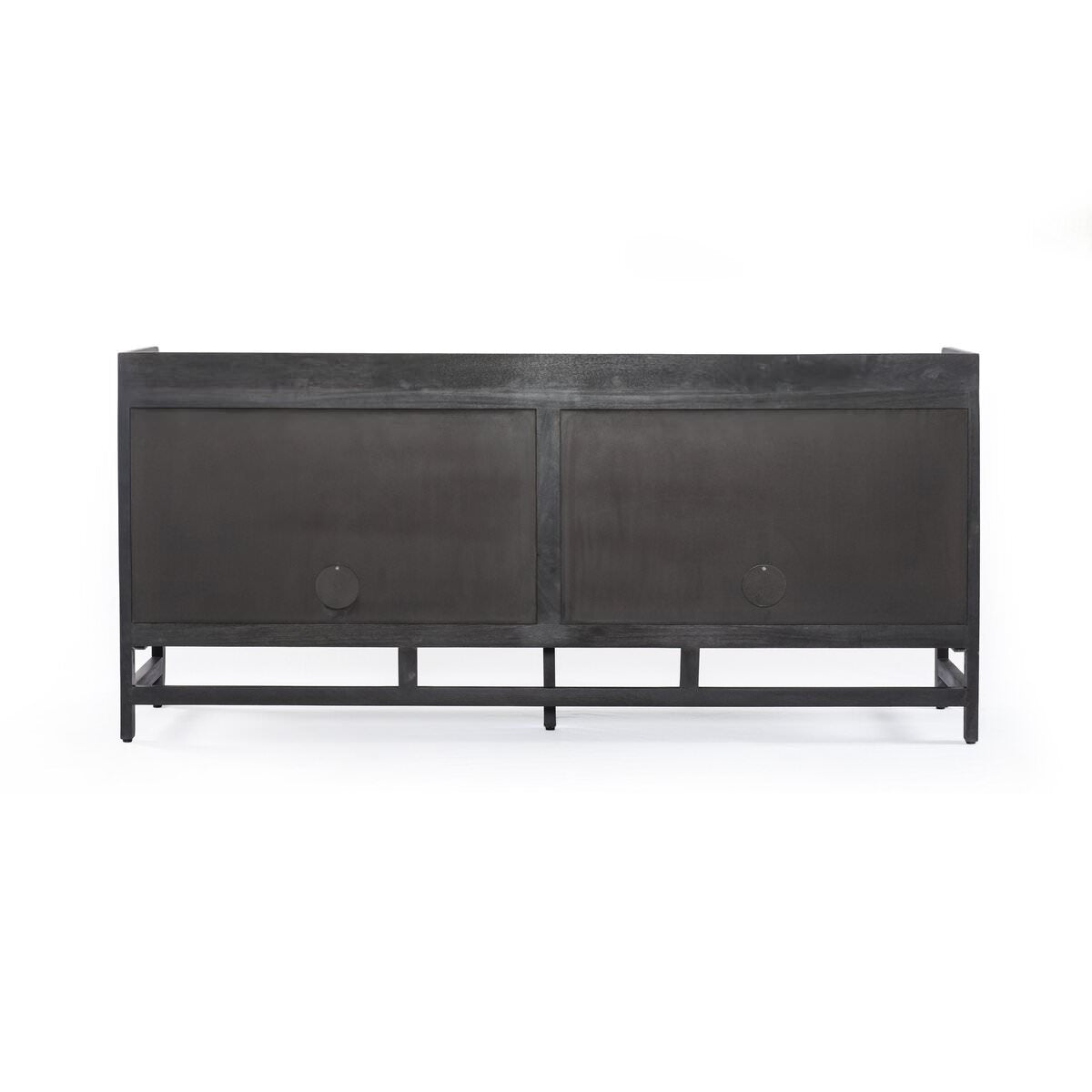 Back of Four Hands Caprice 72" Sideboard in Black Wash Mango on a white background at Addison West