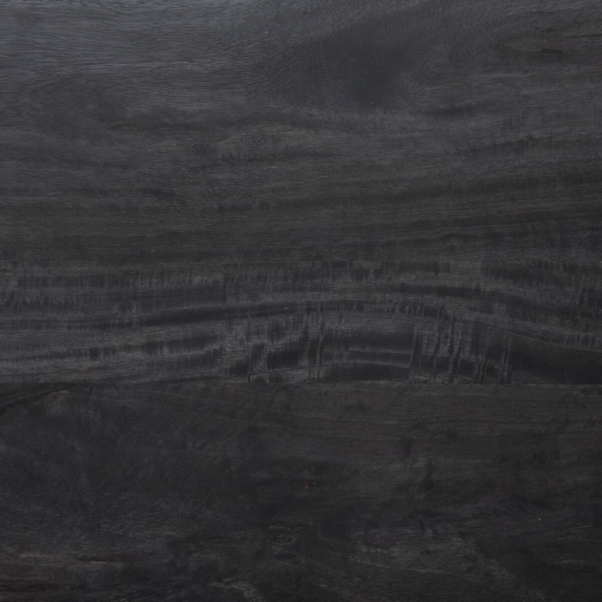 Close up of Four Hands Caprice 72" Sideboard in Black Wash Mango on a white background at Addison West