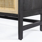 Close up of Four Hands Caprice 72" Sideboard in Black Wash Mango on a white background at Addison West