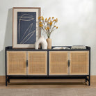 Four Hands Caprice 72" Sideboard in Black Wash Mango on a white wall at Addison West