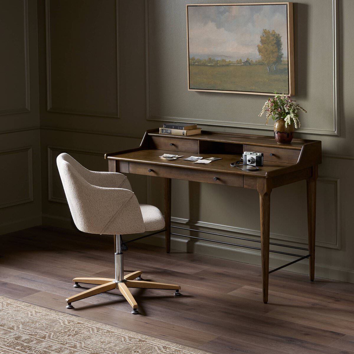 Four Hands Moreau Writing Desk in an office at Addison West