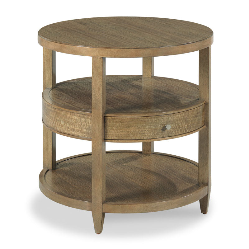 Mercer Side Table in Soho Finish on a white background at Addison West