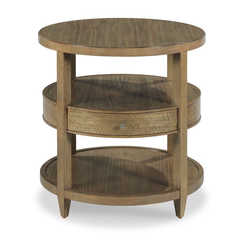 Mercer Side Table in Soho Finish on a white background at Addison West