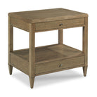 Thompson Bedside Table in Soho Finish on a white background at Addison West