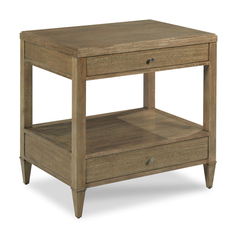 Thompson Bedside Table in Soho Finish on a white background at Addison West