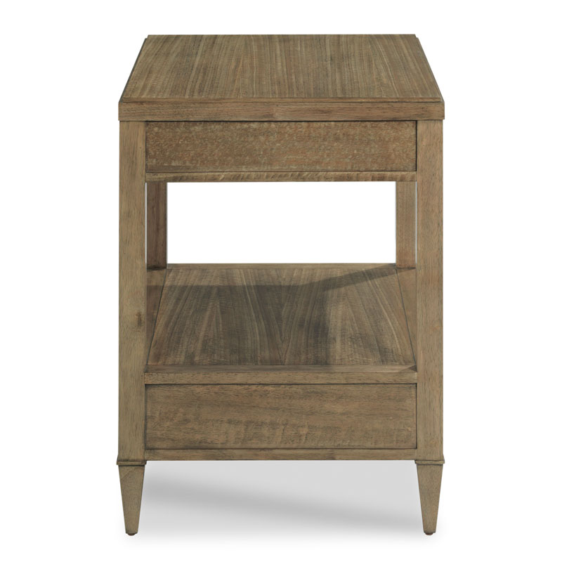 Thompson Bedside Table in Soho Finish on a white background at Addison West