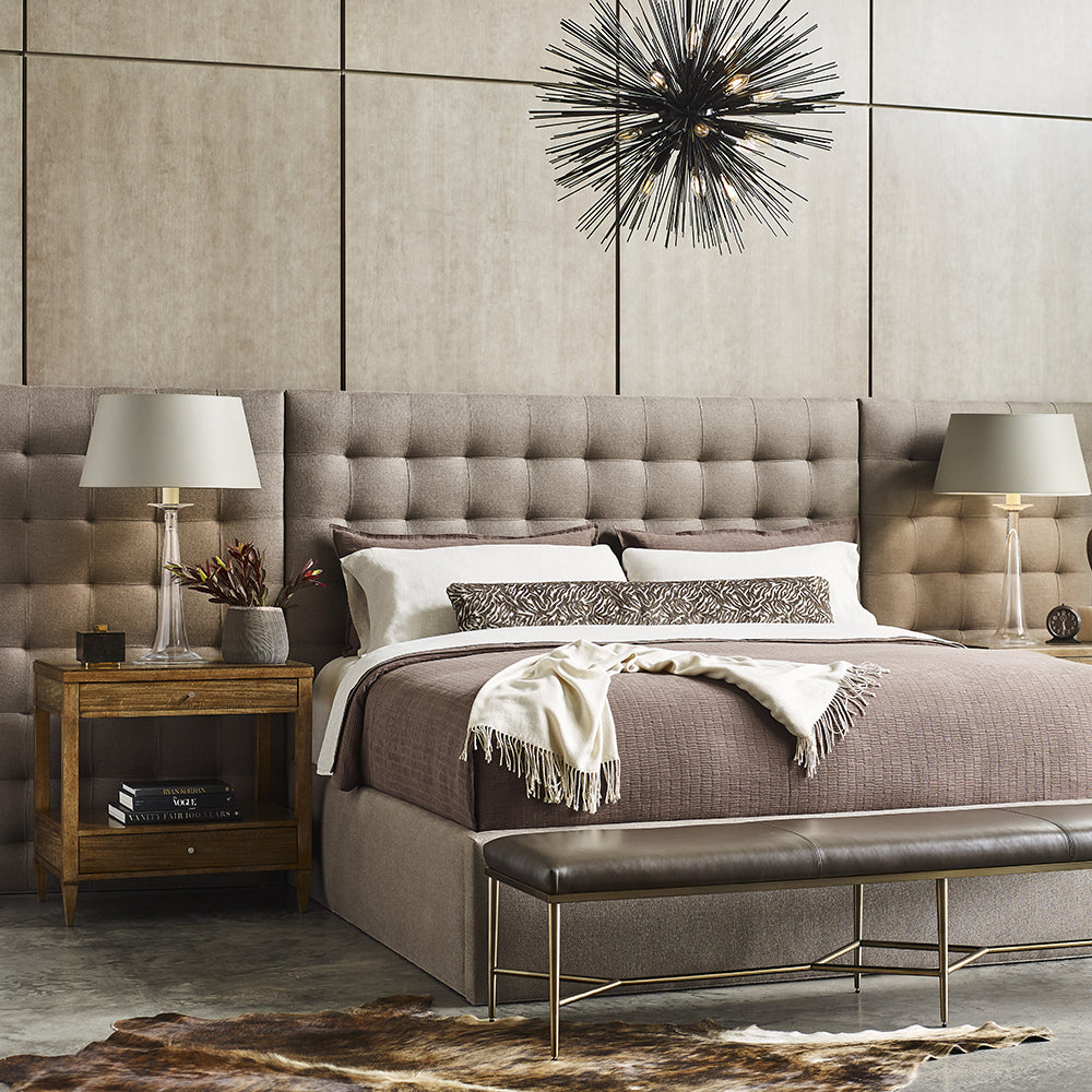 Thompson Bedside Table in Soho Finish in a bedroom at Addison West