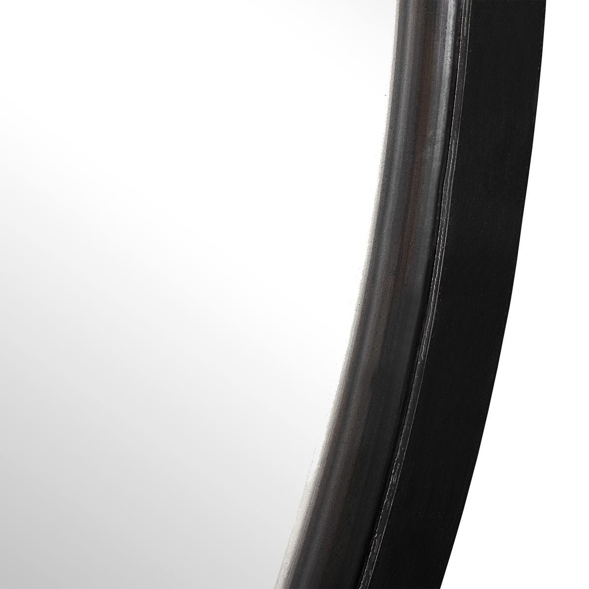 Close up of Dawsyn Round Mirror on a white background at Addison West