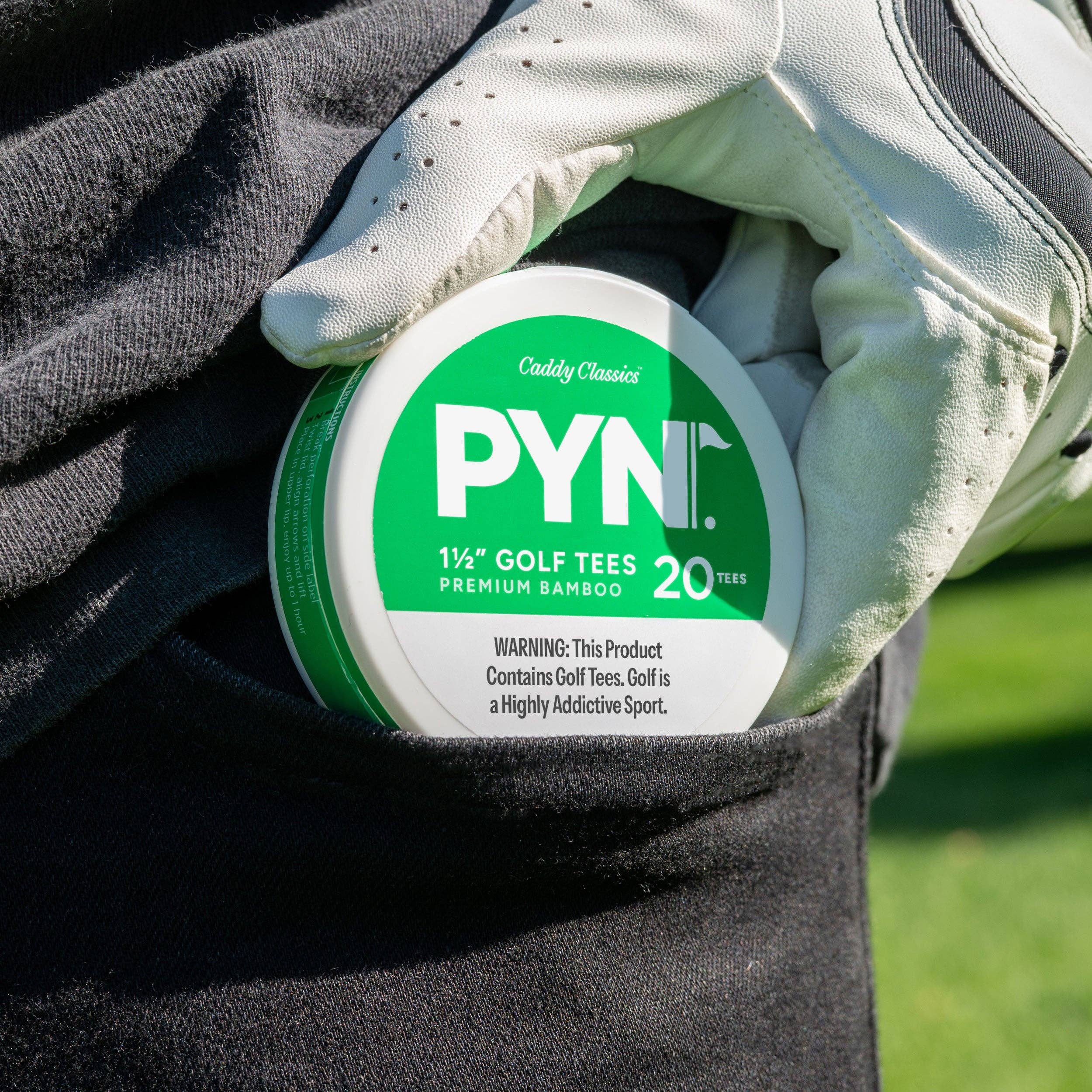 PYN™ Golf Tees on a golf course at Addison West