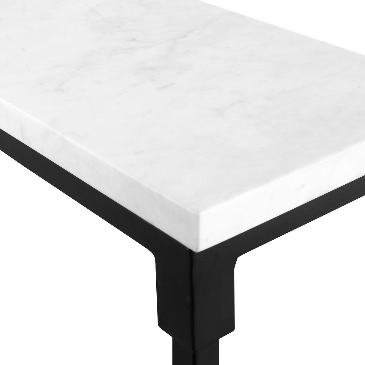 Close up of Bourdan Console Table on a white background at Addison West