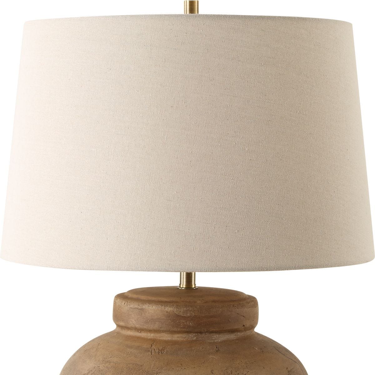 Close up of Urving Table Lamp on a white background at Addison West