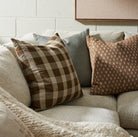 Ezra Mist Pillow 22" on a sofa at Addison West