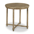Caldera Lamp Table in Vintage Finish on a white background at Addison West