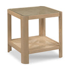 Salton Side Table in Costa Finish on a white background at Addison West