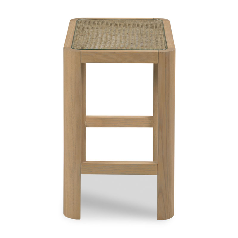 Pinyon Drink Table in Costa Finish on a white background at Addison West