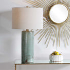 Calmere Table Lamp on a console table at Addison West