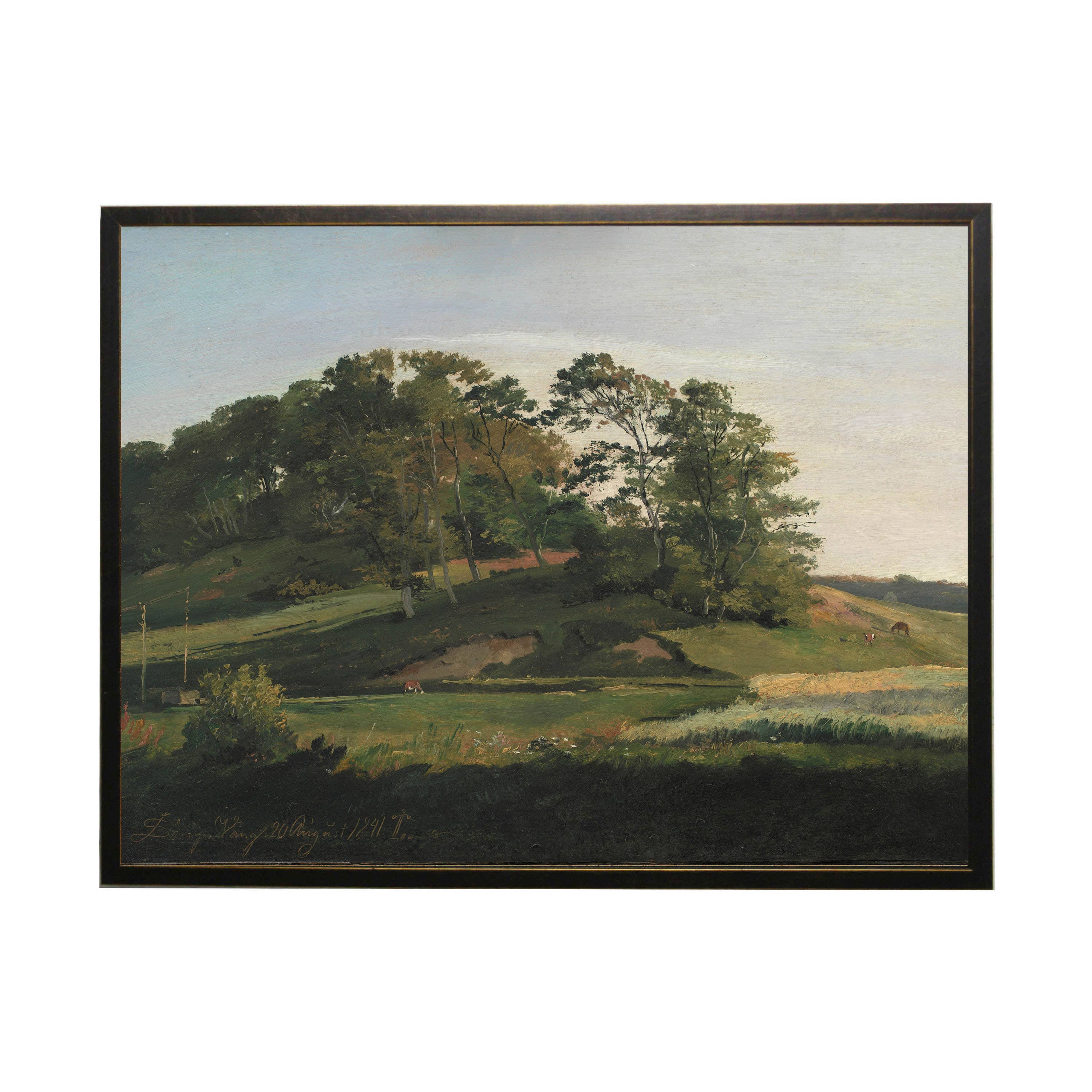 Valley Landscape Vintage Artwork on a white background at Addison West