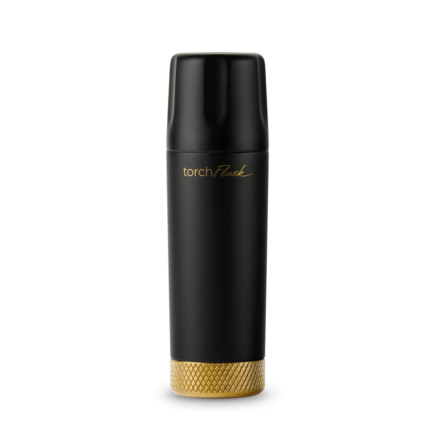 High Camp 9 oz. Torch Flask in Onyx on a white background at Addison West