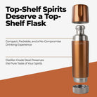 High Camp 9 oz. Torch Flask in British Racing Green graphic at Addison West