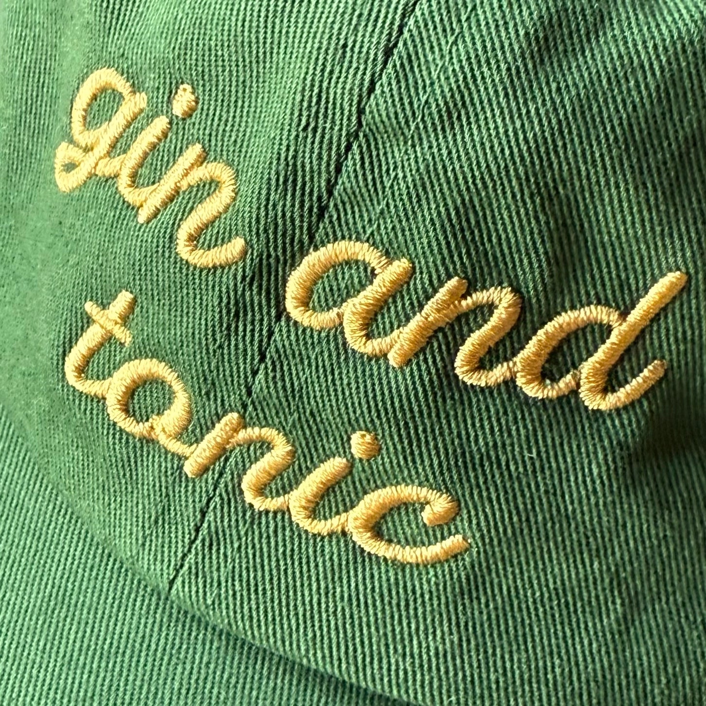 Gin & Tonic Baseball Hat on a white background at Addison West