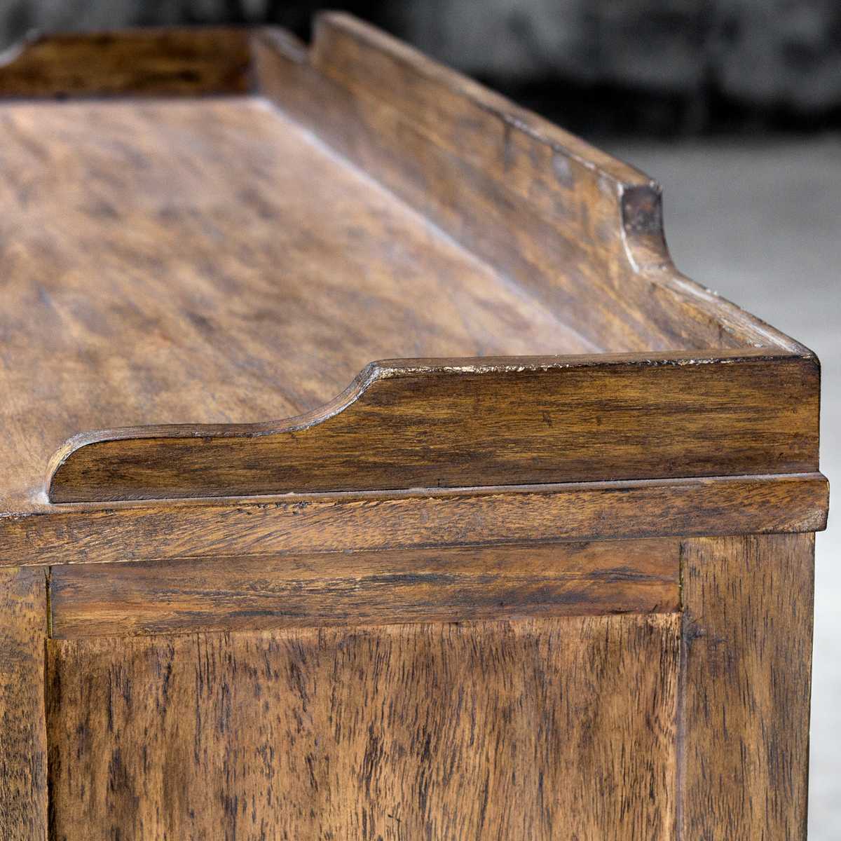 Close up of Ardwick Cupboard on a grey background at Addison West