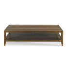 Lucia Cocktail Table in Tobacco Finish on a white background at Addison West