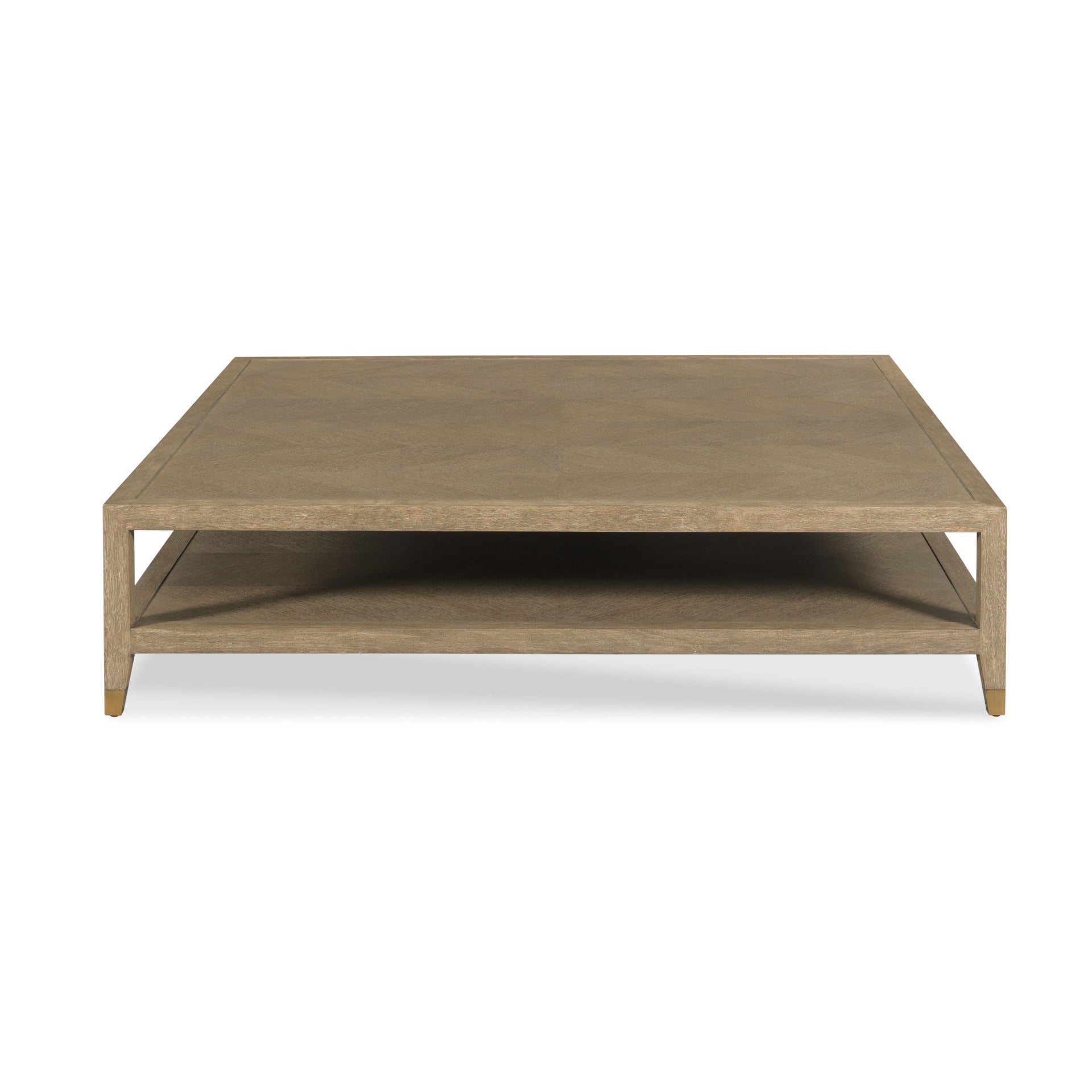 Maxwell Cocktail Table in Vintage Finish on a white background at Addison West