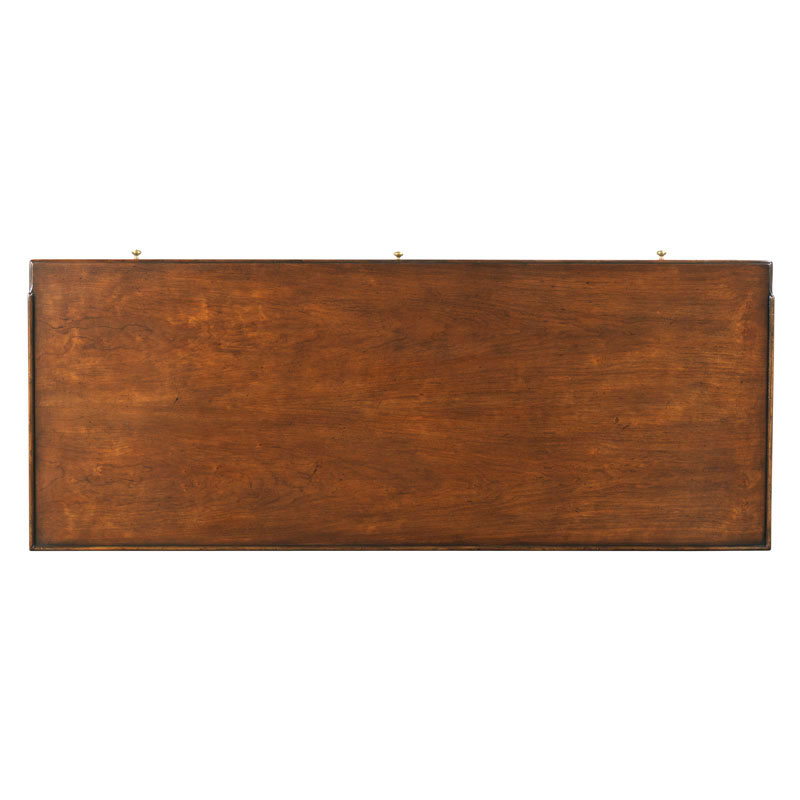 Marseille Writing Desk with Dual File Storage in Bordeaux Finish on a white background at Addison West
