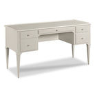 Marseille Writing Desk with Dual File Storage in Carrara Finish on a white background at Addison West