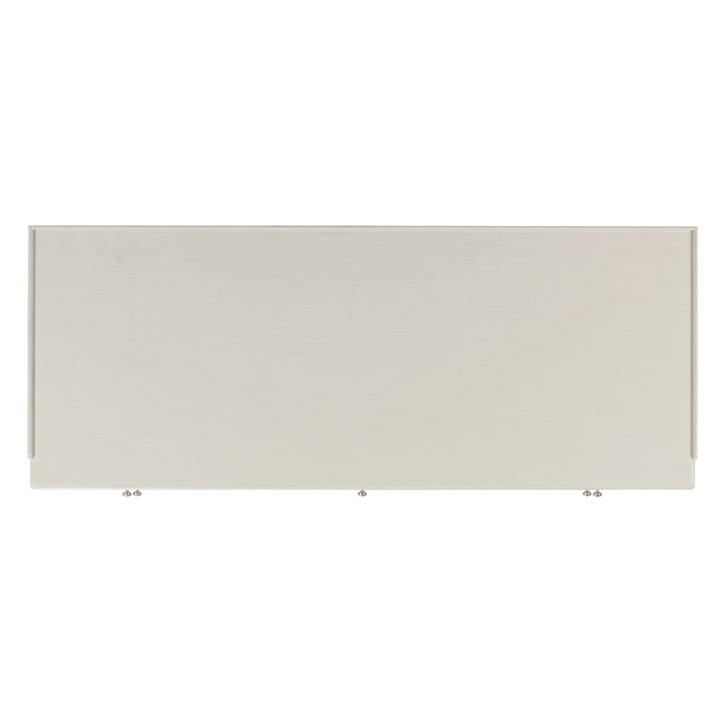 Marseille Writing Desk with Dual File Storage in Carrara Finish on a white background at Addison West