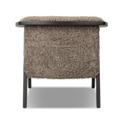 Back of Four Hands Fabian Chair in Taupe Shearling on a white background at Addison West