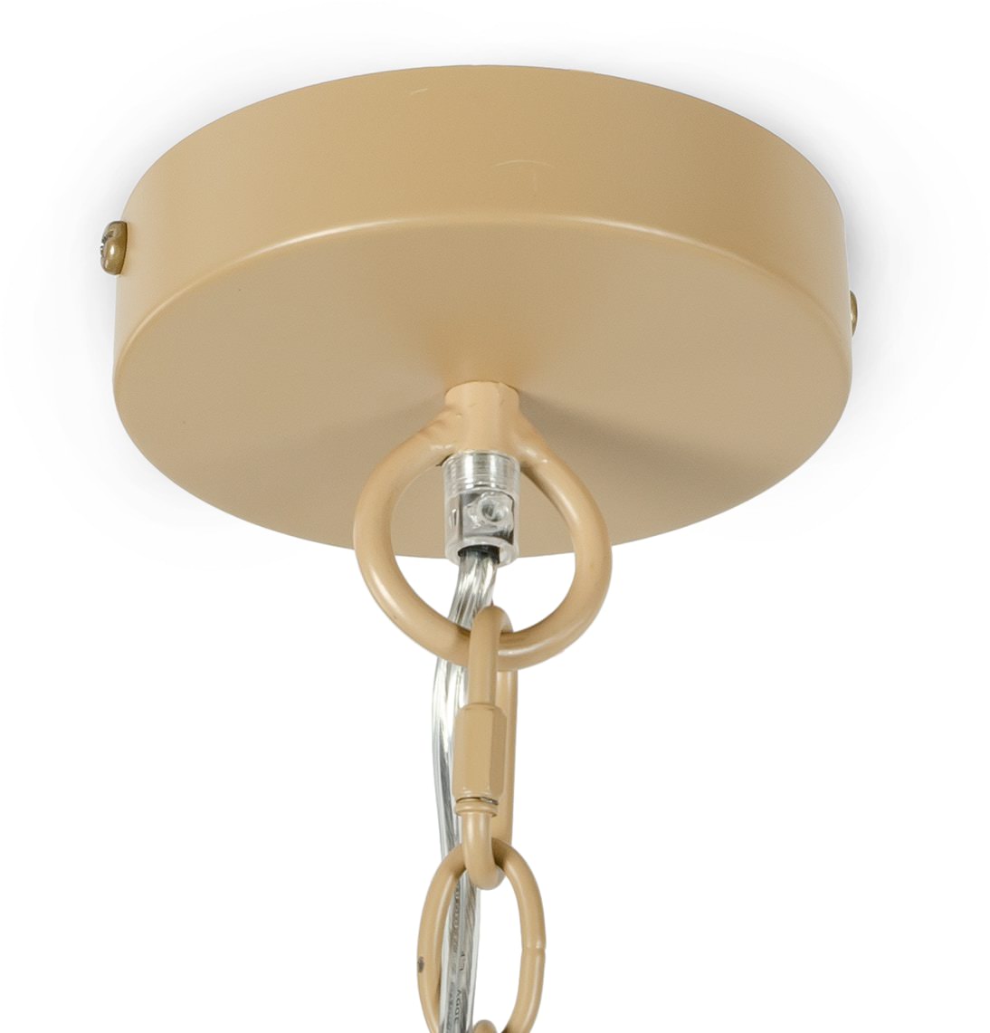 Close up of Everly Pendant in Natural, Small on a white background at Addison West