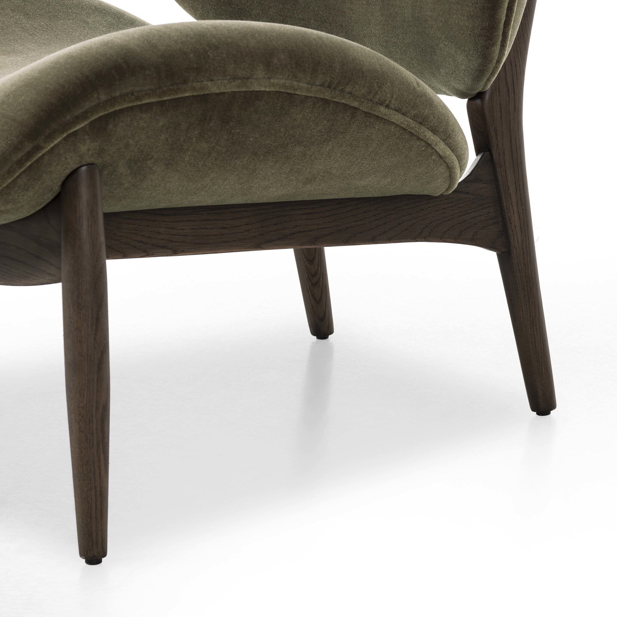Four Hands Celine Chair in Monte Olive on a white background at Addison West