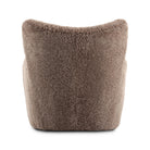 Four Hands Amelie Chair in Taupe Shearling on a white background at Addison West