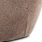 Four Hands Amelie Chair in Taupe Shearling on a white background at Addison West