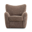 Four Hands Amelie Chair in Taupe Shearling on a white background at Addison West