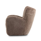 Four Hands Amelie Chair in Taupe Shearling on a white background at Addison West