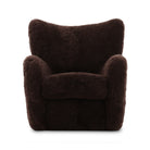 Four Hands Amelie Chair in Cocoa Shearling on a white background at Addison West