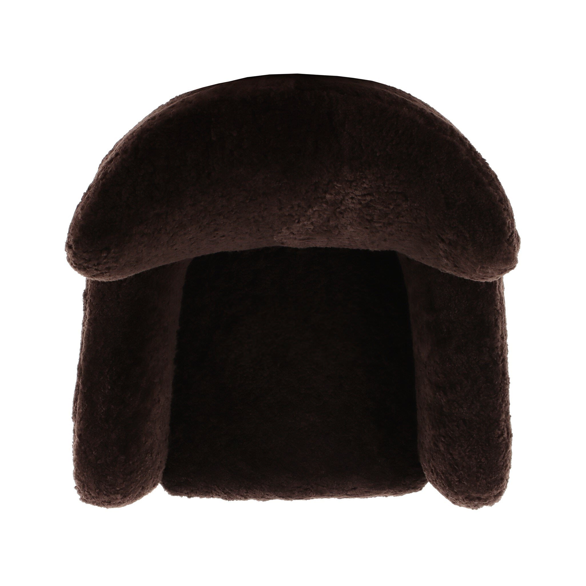 Four Hands Amelie Chair in Cocoa Shearling on a white background at Addison West